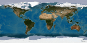 World map showing global steel trade routes